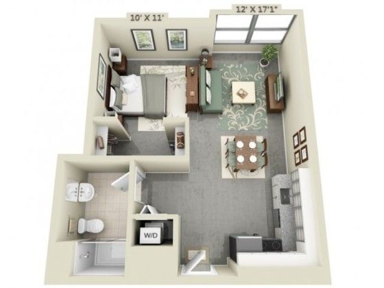 Planos De Apartamentos Pequeños En For The Home Studio Plano De Mini Departamento