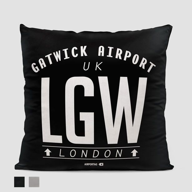 LGW Letters Throw Pillow | Letter LGW Letters Throw Pillow | Letter