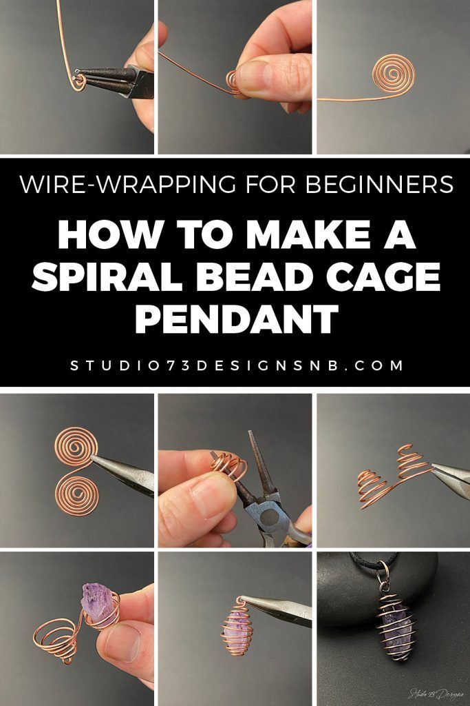 Photo of STEP BY STEP: How to Make a Spiral Bead Cage Pendant | Wire-Wrapping for Beginners | DIY Jewelry
