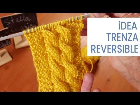 Tricoter une tresse réversible, idéale pour tricoter une couverture dIdeas Luc...