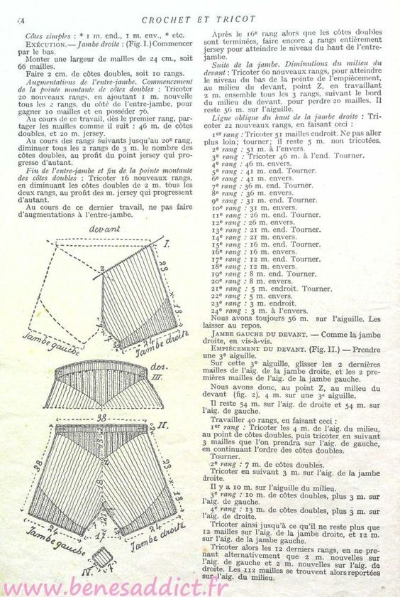 Crochet-Tricot 36 SUPERBES patrons/modèles GRATUITS de 1934!