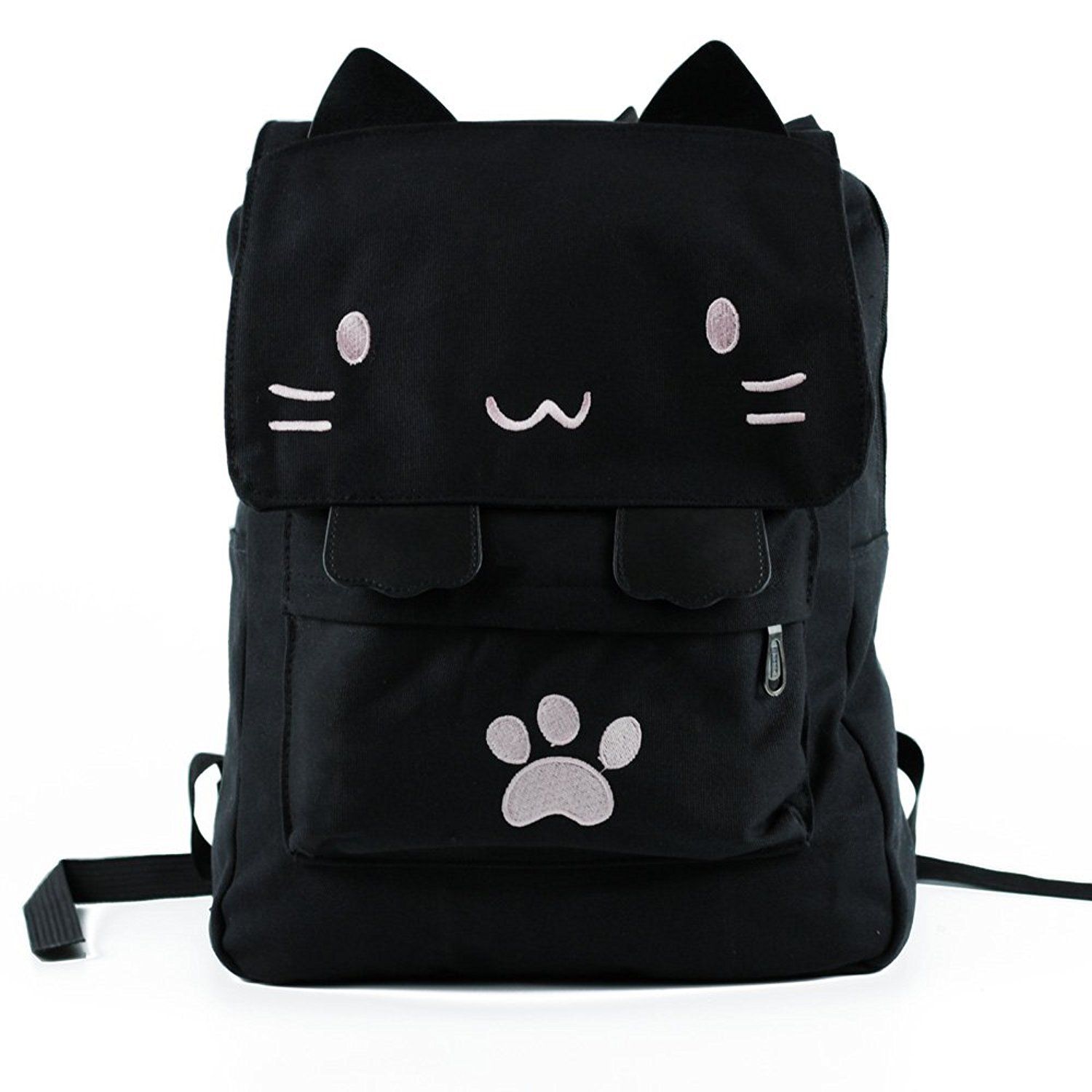 Cat Kitten Meow Face Backpack Rucksack Bag NEW