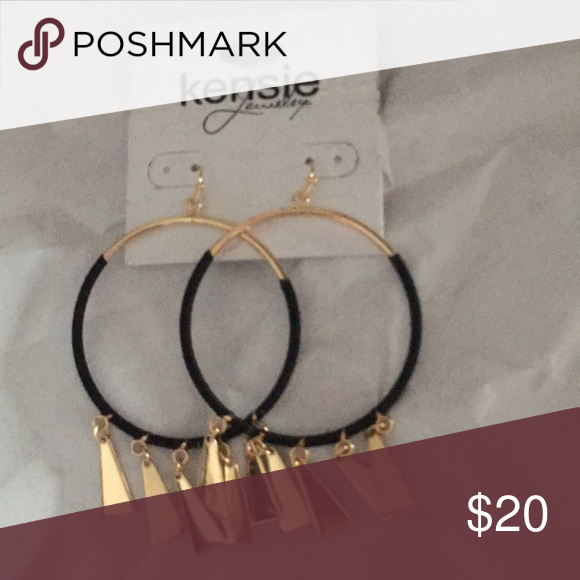 Kensie Huggie Hoop Earrings Heart Shaped Diamond Necklace Earrings Classy Jewelry