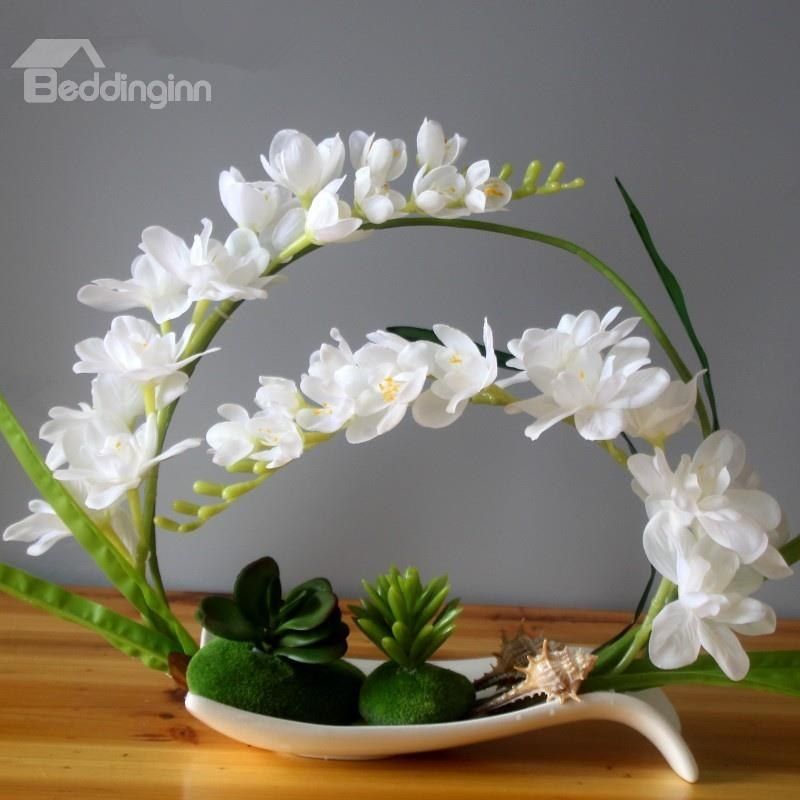 Fresh Modern Design Phalaenopsis Orchid Artificial Flower Sets Orchid Flower Arrangements, Cactus Arrangement, Artificial Plant Arrangements, Artificial Plant Wall, Artificial Plants Indoor, Ikebana Arrangements, Artificial Flowers, Indoor Plants, Arreglos Ikebana