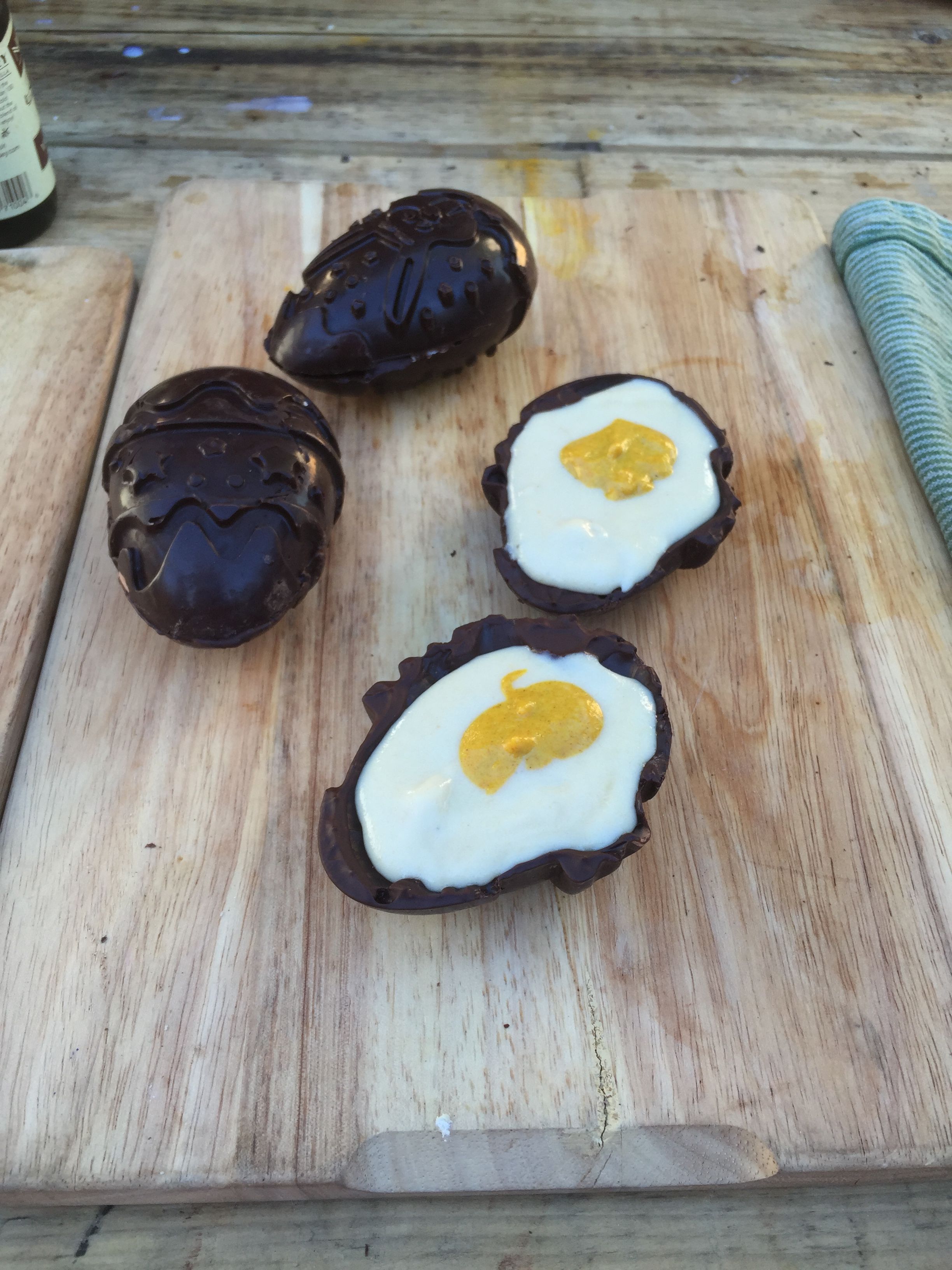 Healthy homemade Easter Egg recipes; Bounty Egg, Caramel Egg and the