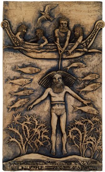 Ut Napishtim Told His Boatman Urshanabi To Take Gilgamesh To The Place At The Centre Of The Oceans To Arte Sumerio Antigua Mesopotamia Arte Del Antiguo Egipto