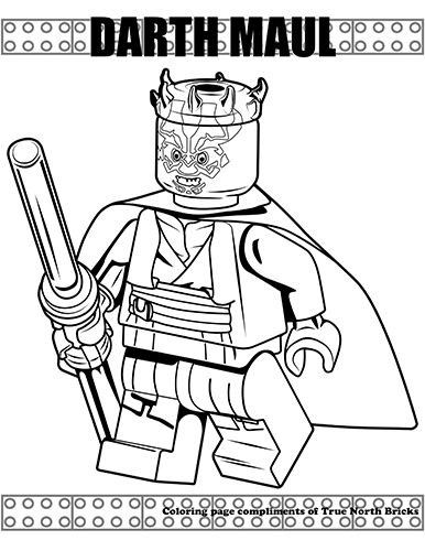 Download Awesome Darth Maul Coloring Page