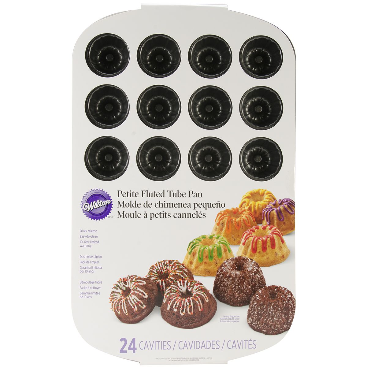 Wilton Mini Fluted Tube Pan Tube cake pan, Fluted tube