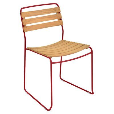 Fermob Surprising Stacking Teak Patio Dining Chair | Perigold