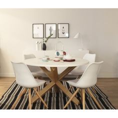 compra en kenay home la mesa redonda de comedor con sobre en blanco mate y soporte de roble macizo acabado natural es perfecta para tu comedor o cocina - Mesas Redondas Comedor compra en kenay home la mesa redonda de comedor con sobre en blanco mate y soporte de roble macizo acabado natural es perfecta para tu comedor o cocina - Mesas Redondas Comedor