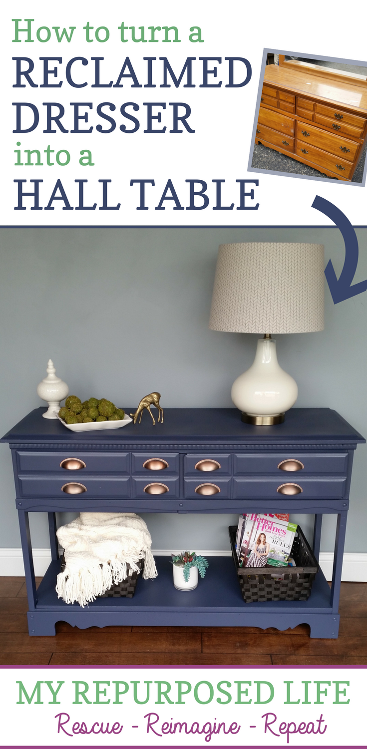 how to turn a reclaimed dresser into a hall table with storage Painted Bedroom Furniture, Refurbished Furniture, Repurposed Furniture, Cheap Furniture, Furniture Projects, Furniture Plans, Furniture Makeover, Living Room Furniture, Furniture Design