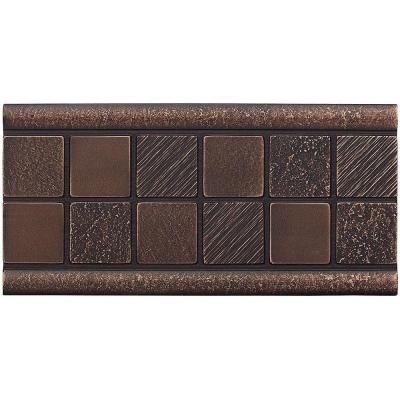 Weybridge 3 In X 6 Cast Metal Mosaic Deco Dark Oil Rubbed Cast Metal Mosaic Deco Dark Oil Rubbed