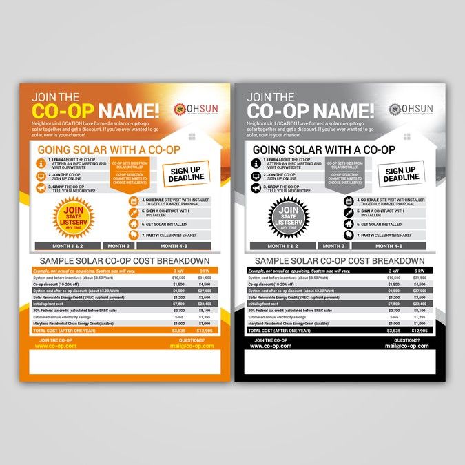 solar co op info session flyer by lucifer eye post design pinterest info session flyer