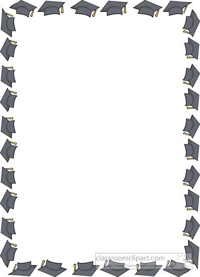 graduation graduation cap border rectangle classroom clipart graduation borders black and white