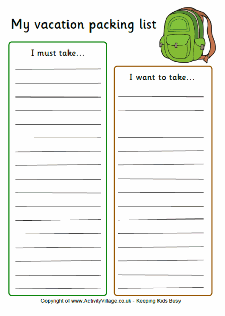 packing planner