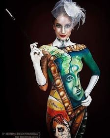 Paintings on a Human Canvas with Body Painting