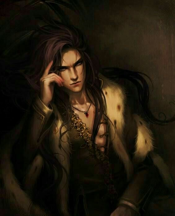 Male Portrait Pc Long Black Hair Face Markings Gray Eyes Fantasy Art Men Male Portrait Portrait
