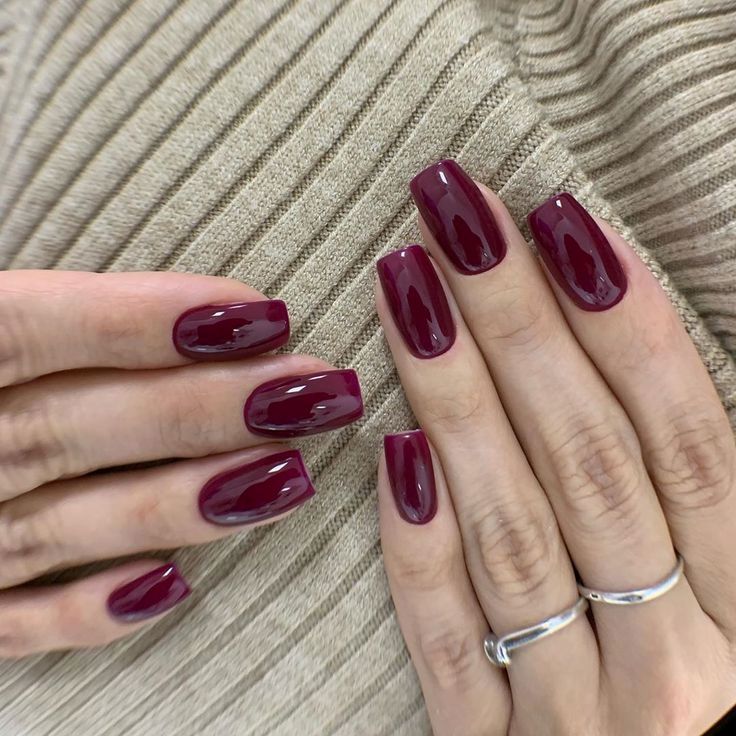Chic Nails, Stylish Nails, Trendy Nails, Swag Nails, Nail Manicure, Makeup Nails, Gel Nails, Maroon Nails, Burgundy Nails
