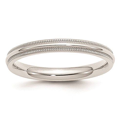Venture Silver Wedding Bands 925 Sterling 3mm Comfort Fit Venture Silver Wedding Bands 925 Sterling 3mm Comfort Fit Milgrain Ring Band Available In Sizes 4 13 Full Pinterest