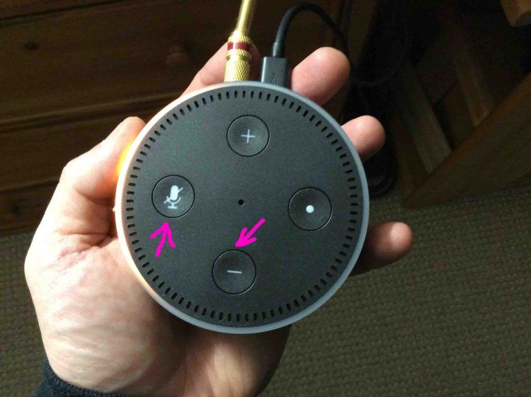 how to reset amazon echo dot without app