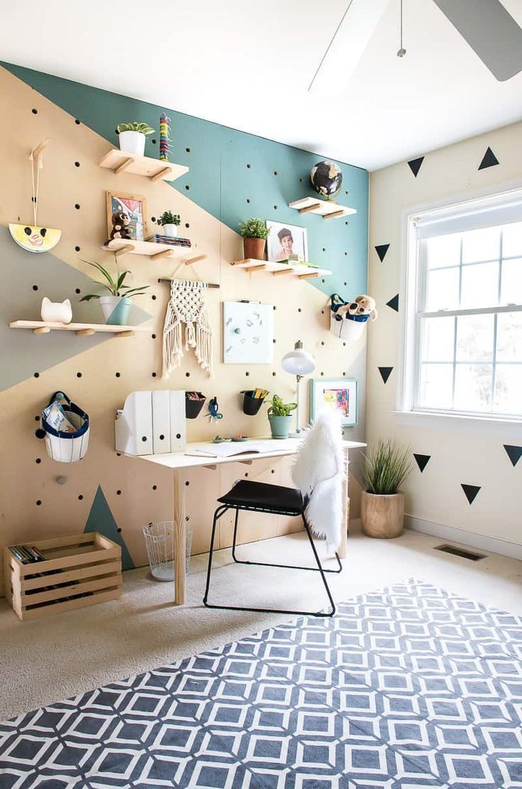 DIY PLYWOOD PEGBOARD WALL SO COOL AND CHIC!