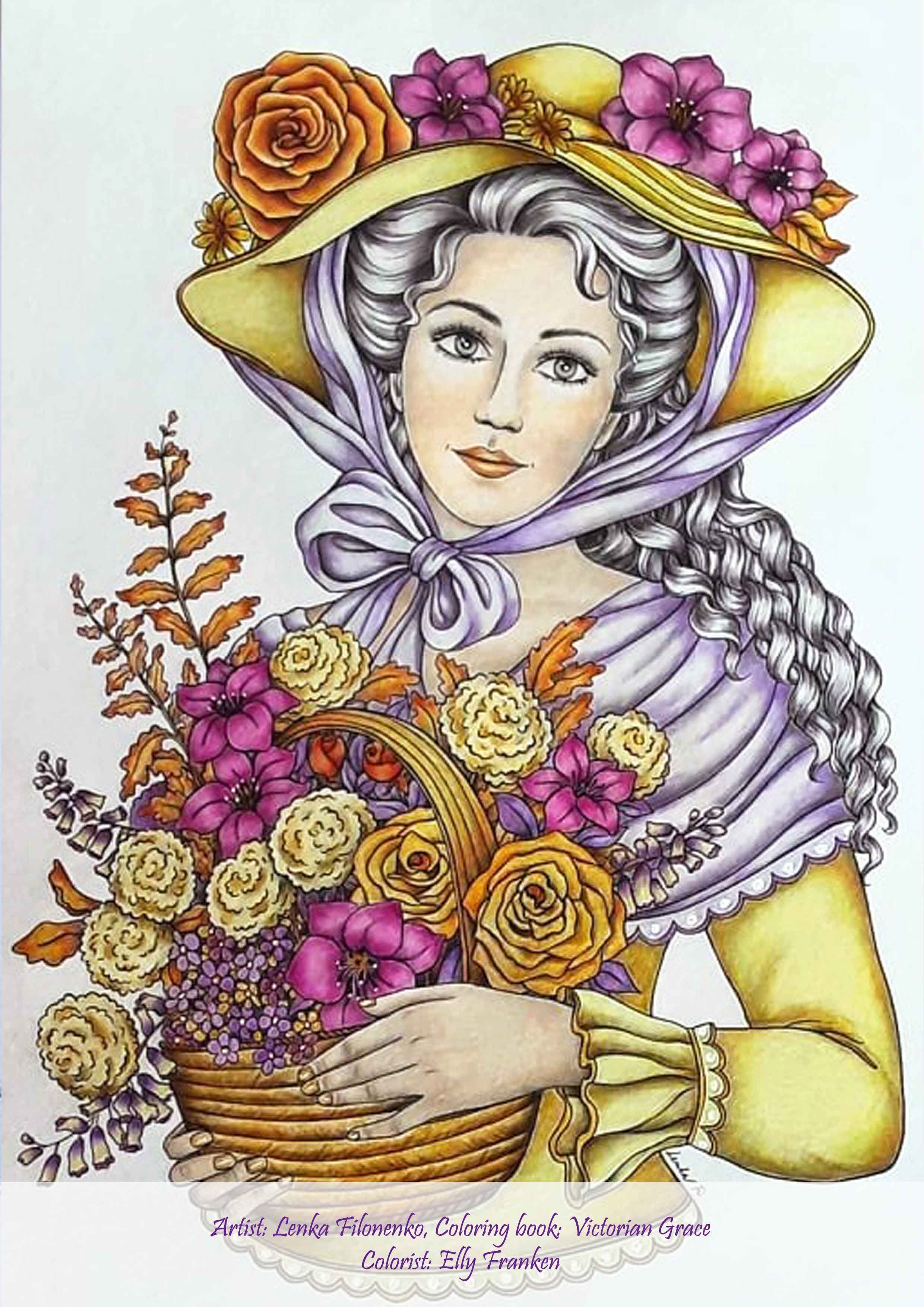 Pin on Victorian coloring book Victorian coloring pages