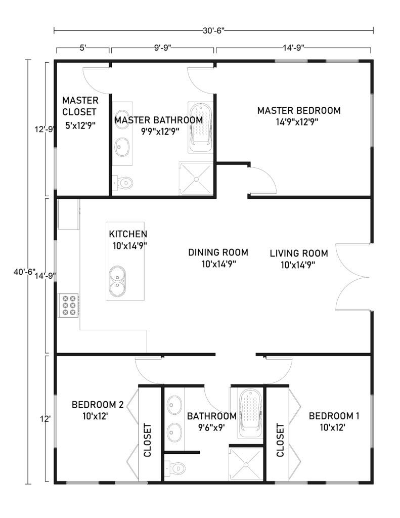 12 Favorite 30x40 Barndominium Floor Plans