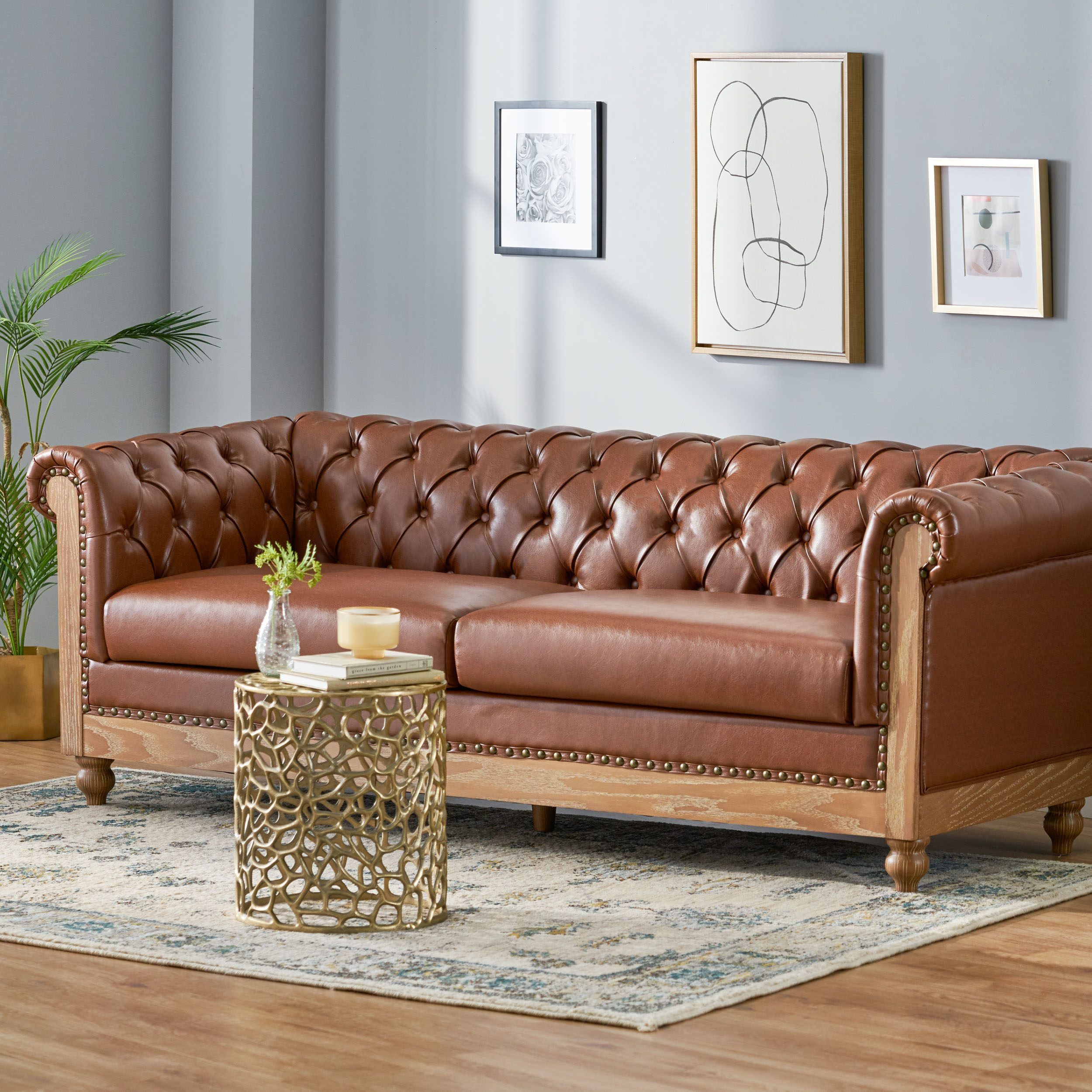 Kinzie Chesterfield Tufted 3 Seater Sofa With Nailhead Trim In 2021 Material Offers Kinzie Chesterfield Tufted 3 Seater, Kinzie Chesterfield Tufted 3 Seater Sofa With Nailhead Trim