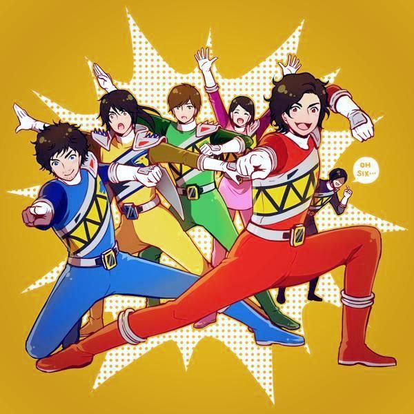 all 6 kyoryuger doing toqger poses super sentai pinterest