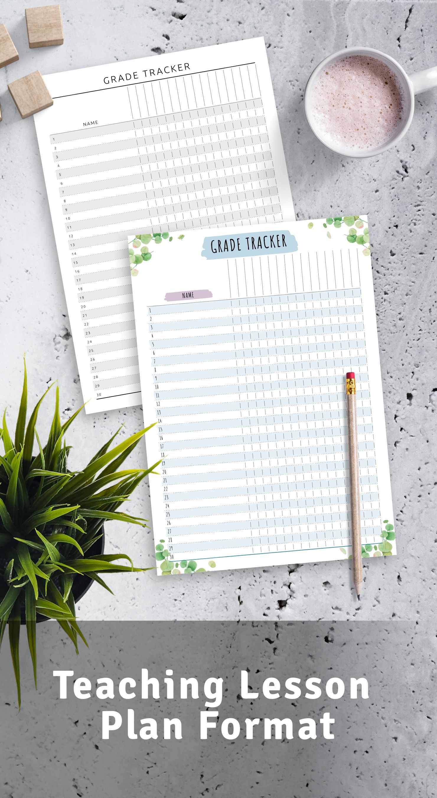 Teaching Lesson Plan Format template is strict and simple in design