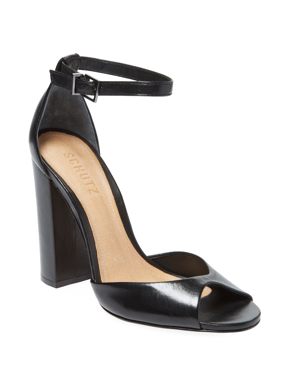 schutz studded heels