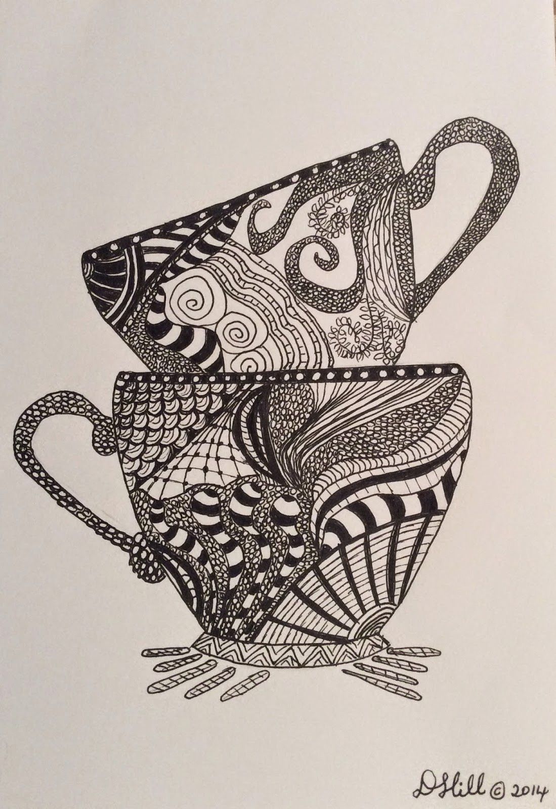 Download zentangle coffee cup | Pattern art, Zentangle, Tangle pattern