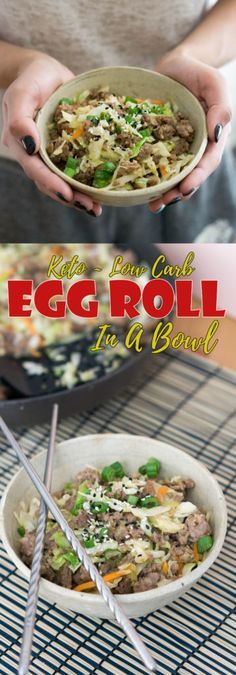 Keto Egg Roll In A Bowl #ketoegg