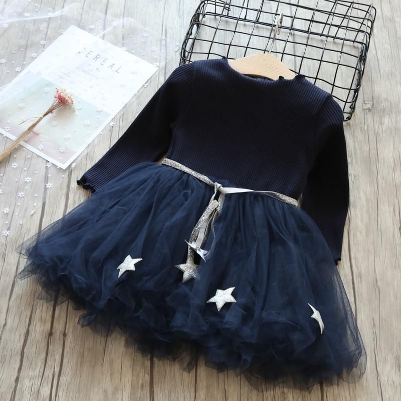 Toddler Kids Baby Girls Princess Christmas Deer Party Dress Outfits Clothes 1-6T
