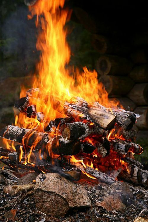 Fire Poster by Bjorn Svensson #campfire