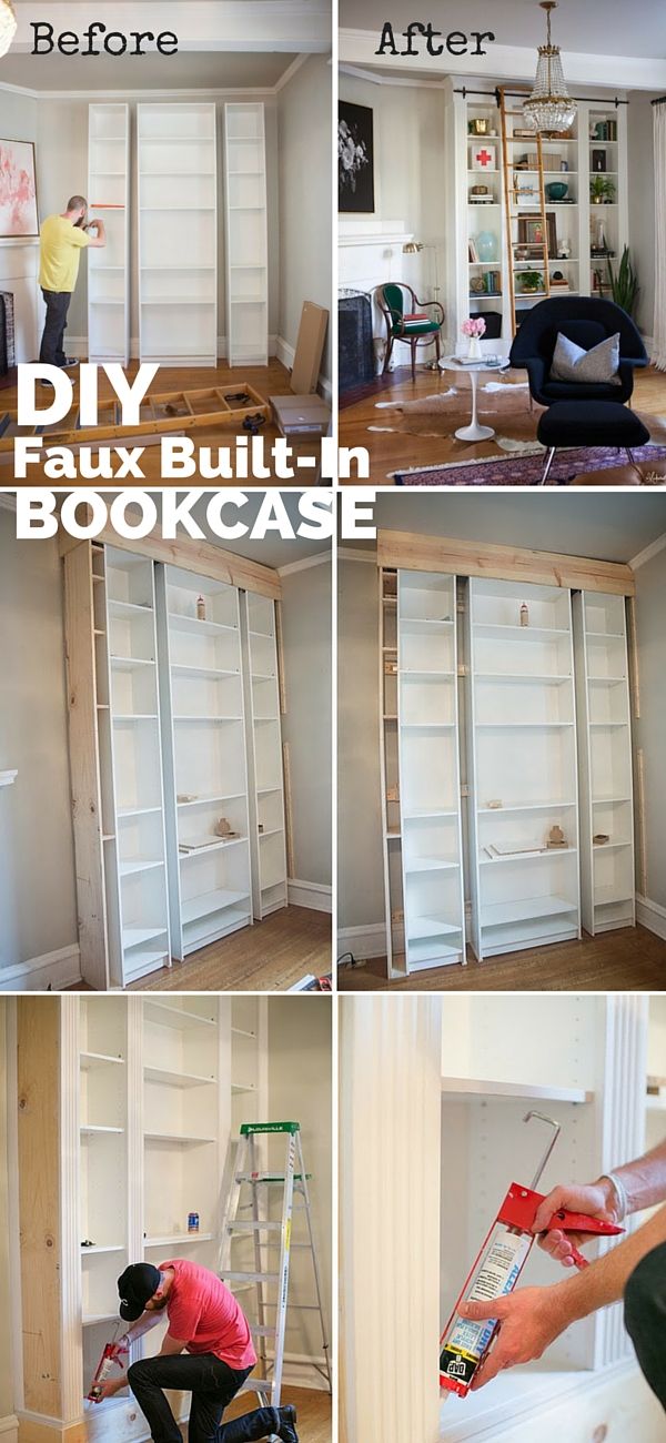 18 Revolutionary Home Diy Ideas Decor Pinterest Built In Bookshelves