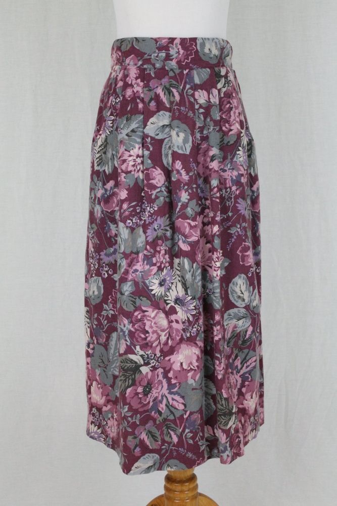 Vintage 50s-60s Handmade Pink Paisley Knee Length Dress Pleated Skirt Women/'s Size Medium Free US Shipping