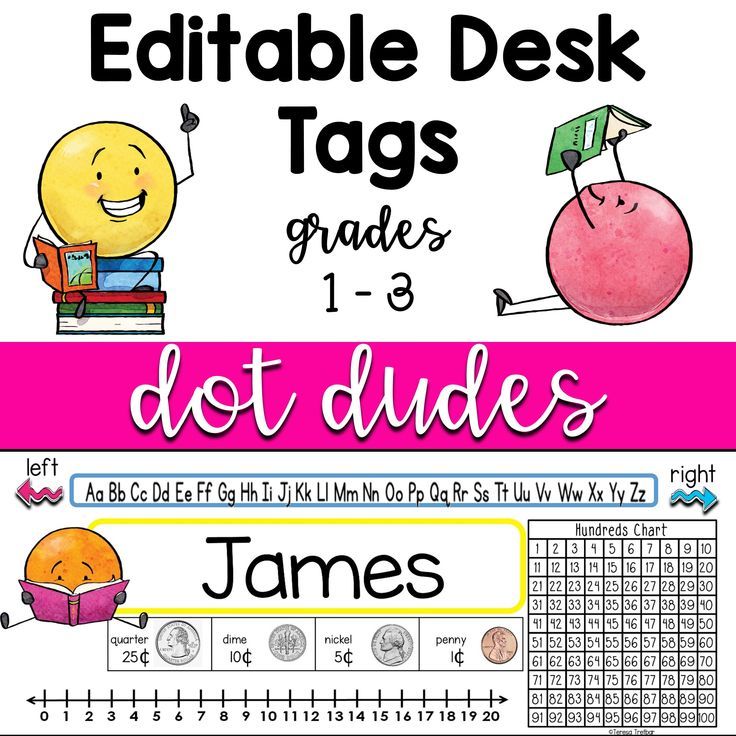 editable student desk tags grades 1 3 desk name tags