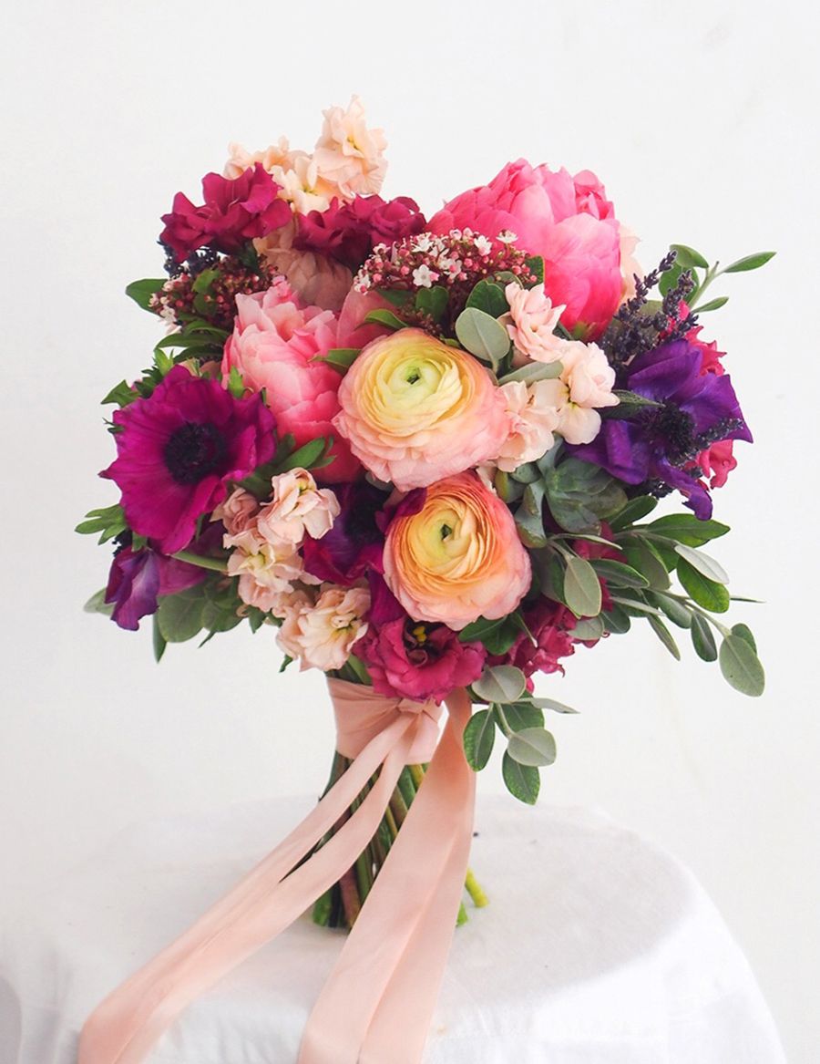 Most Popular Bridal Bouquets Flower Bouquet Wedding Bridal Bouquet Summer Colorful Wedding Bouquet