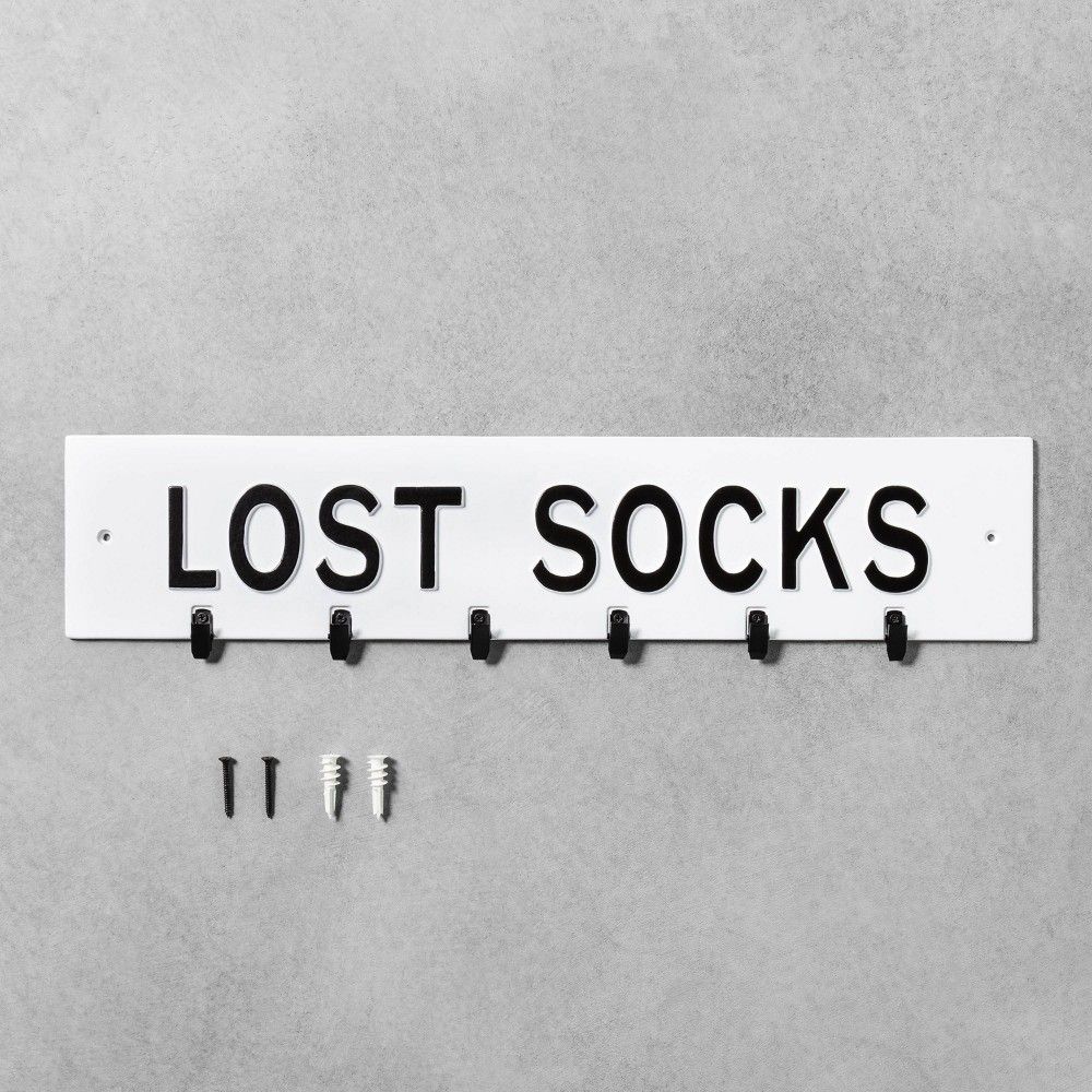 Wall Sign Lost Socks White Hearth Hand With Magnolia Lost Socks Wall Signs Hearth And Hand With Magnolia