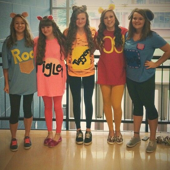 Disney day at school for spirit week! Winnie the pooh crew #characterdayspiritweek