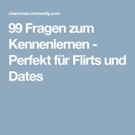 Kennenlernen 3. date