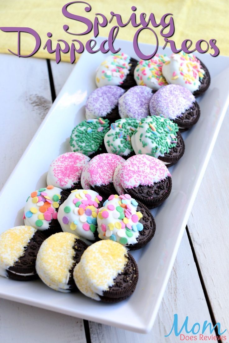 Easy Dipped Spring Oreos #SpringFunonMDR