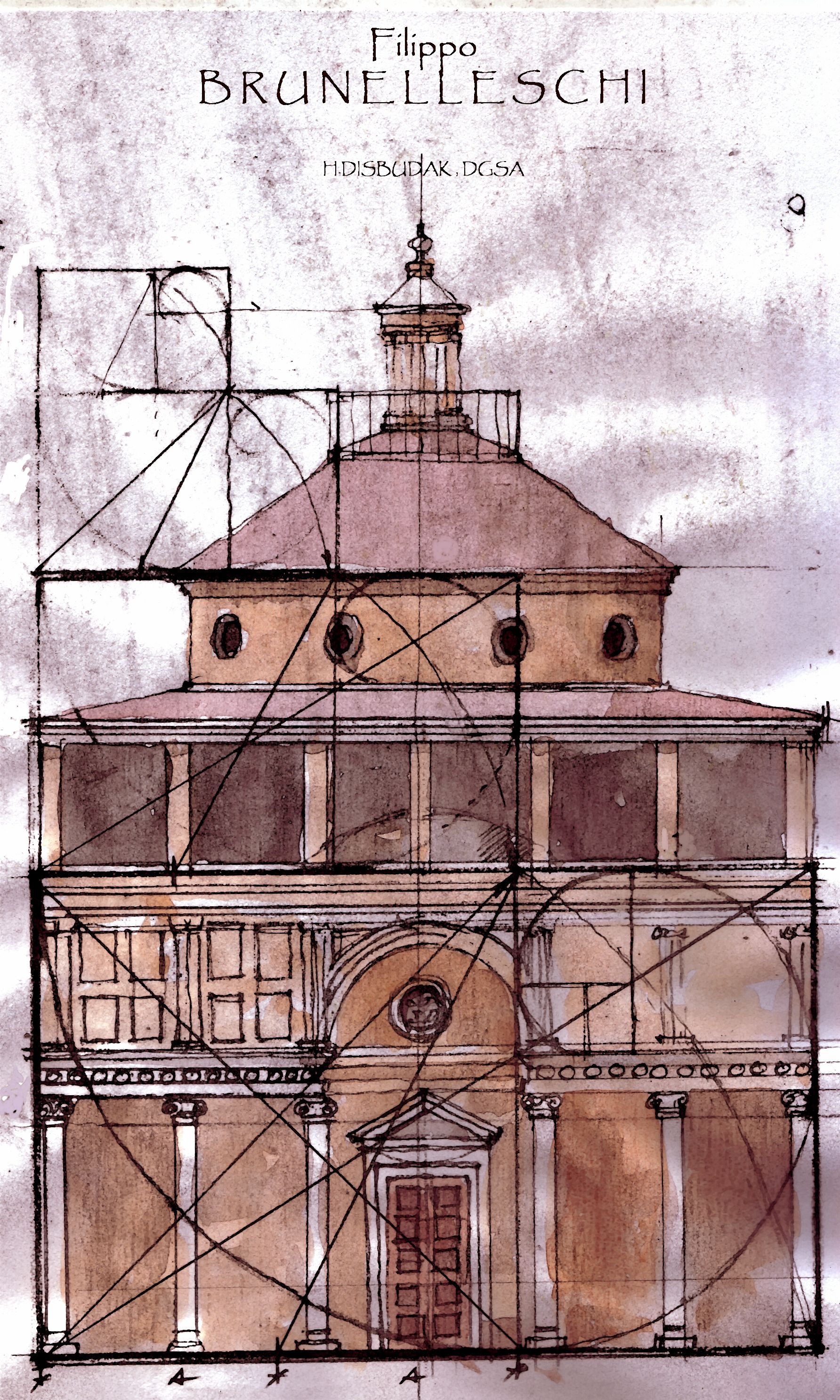 Golden Rule. Filippo Brunelleschi | Architekturzeichnung ...