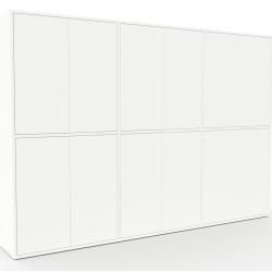 Highboard Weiß - Elegantes Highboard: Türen in Weiß - Hochwertige Materialien - 226 x 157 x 35 cm, S