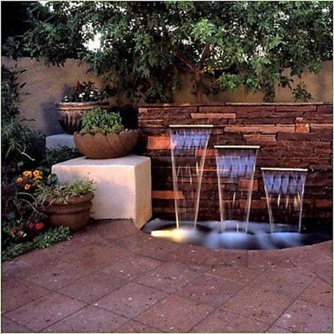 30 ideas para decorar tu jardín con fuentes Depto Pinterest - cascadas en jardines 30 ideas para decorar tu jardín con fuentes Depto Pinterest - cascadas en jardines