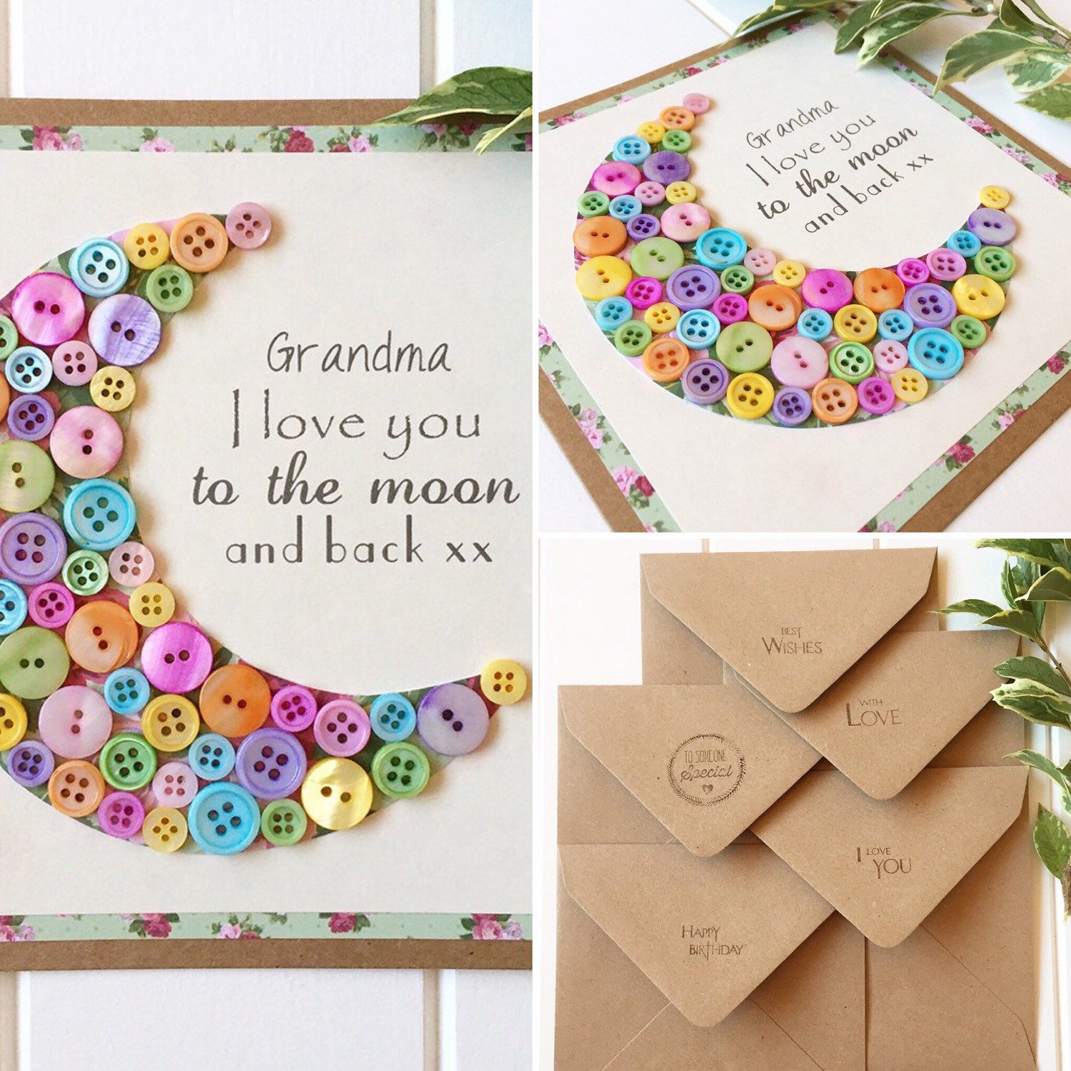 Raised Words I Love You To The Moon and Back Personalised Baby Keepsake Box Gift