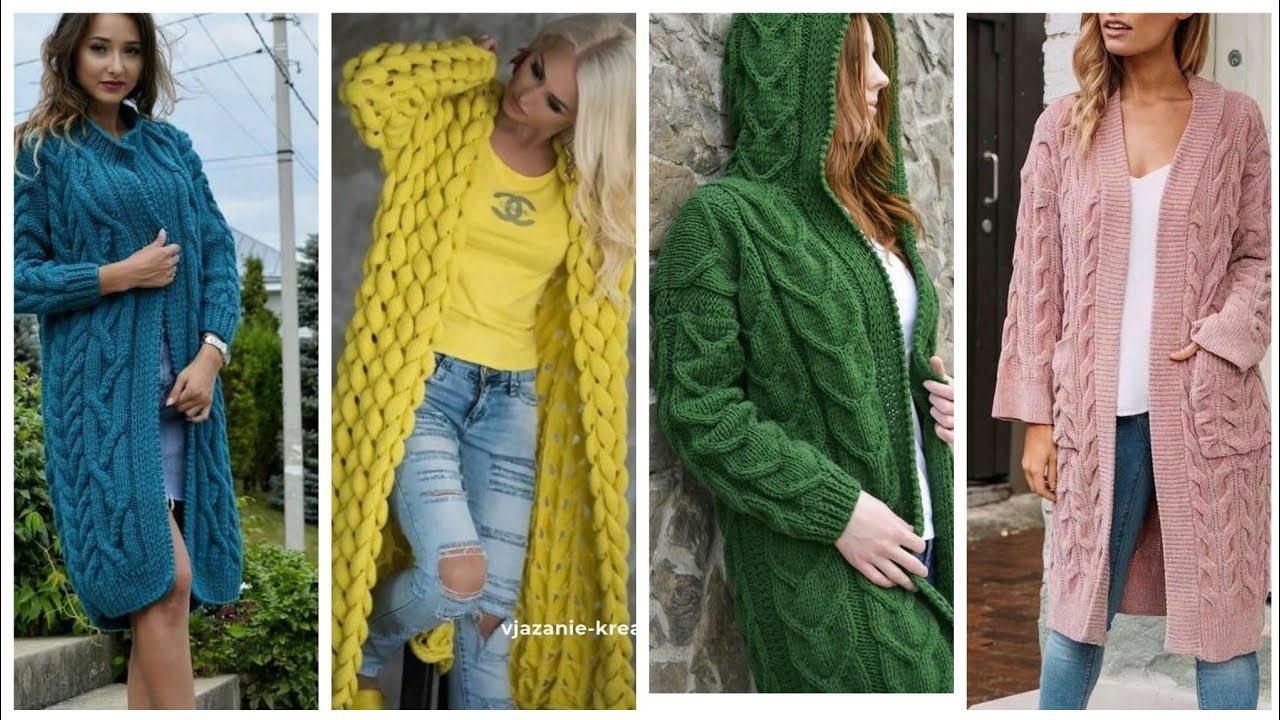 Stylish Hand knitting Long Cardigans Different Designs Ideas Stylish Hand knitting Long Cardigans Different Designs Ideas