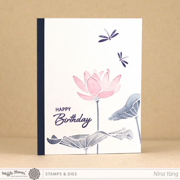 lotus stamp set paper crafts pinterest lotus birthdays and cards