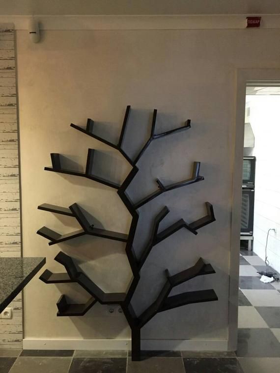Check out this item in my Etsy shop https://www.etsy.com/listing/573143327/tree-bookshelf-rustic-bookshelf-tree Tree Bookshelf, Rustic Bookshelf, Nursery Bookshelf, Tree Shelf, Cool Bookshelves, Bookshelf Design, Bookshelf Decorating, Shelf Wall, Wall Bar